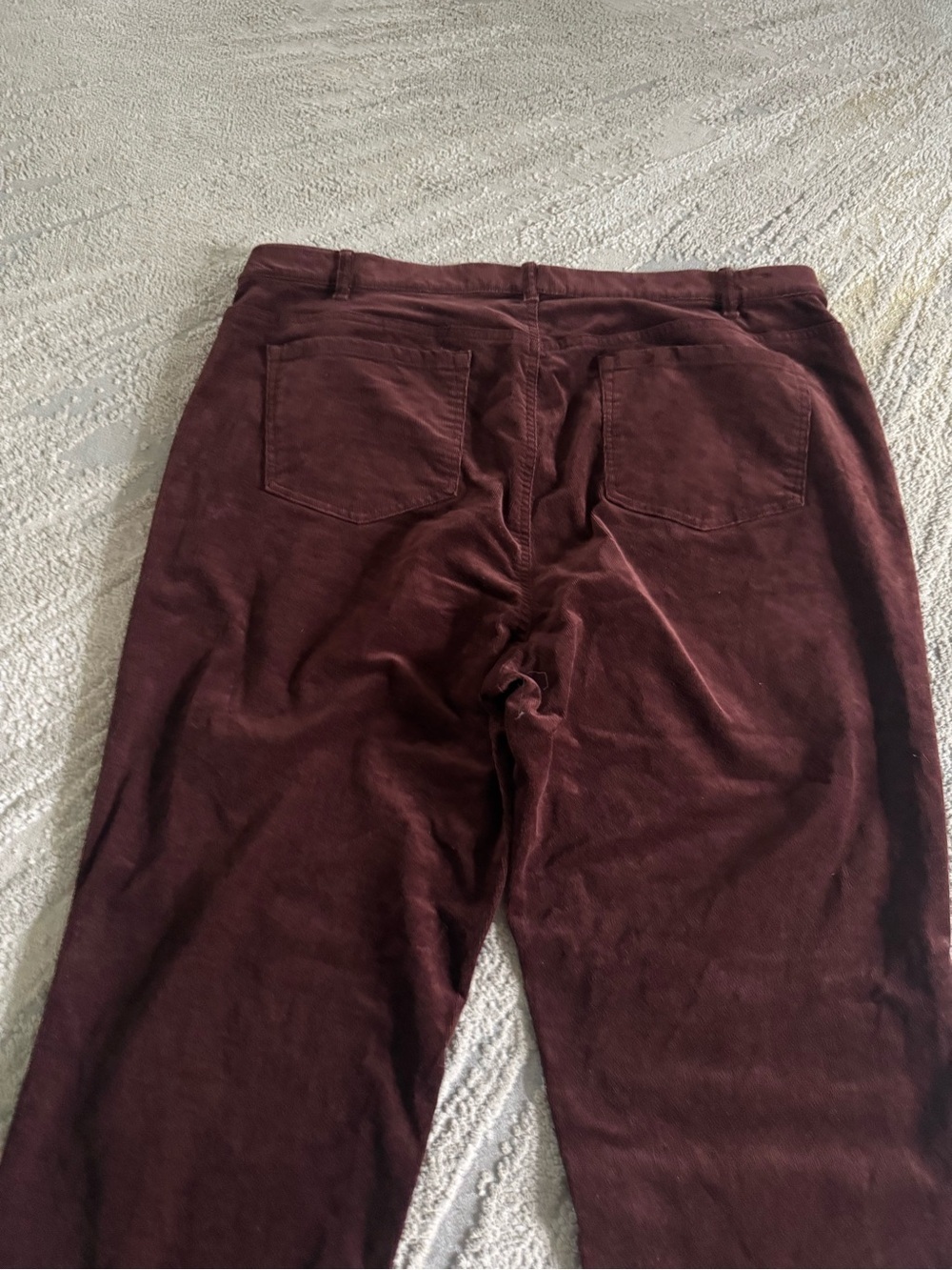 J. Jill corduroy pants burgundy straight leg XL - Picture 9 of 9